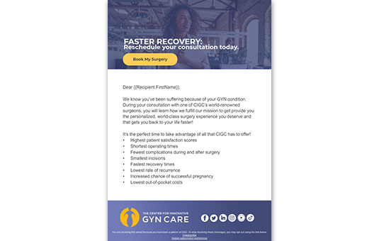Patient Recruitment Email